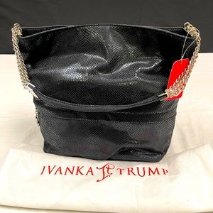 Ivanka Trump black scaled purse